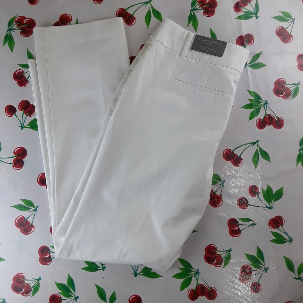 Ann Taylor Straight leg White pants Size 12